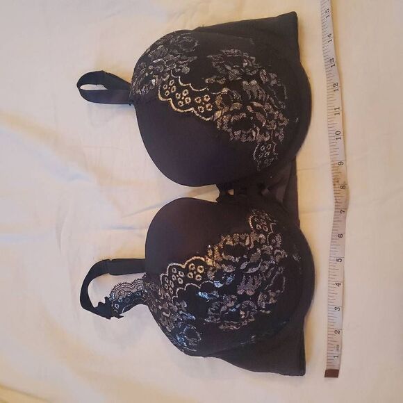 Cacique Boost Balconette Black Shimmer lace 40DDD - Picture 8 of 11